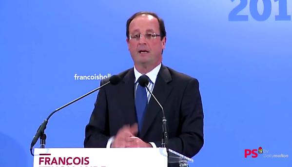 François Hollande en discours à Gandrange