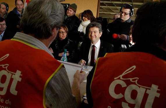 Mélanchon à la rencontre des ouvriers à Metz