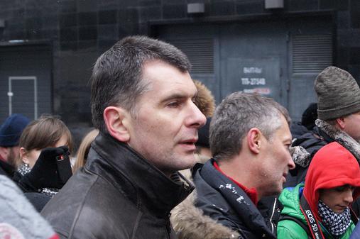 Candidat Mikhail Prokhorov à la présidentielle de 2012 en Russie