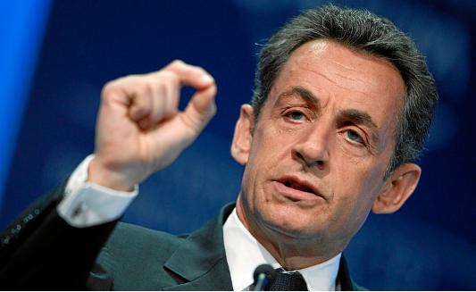 Photo de Nicolas Sarkozy lors d'un meeting